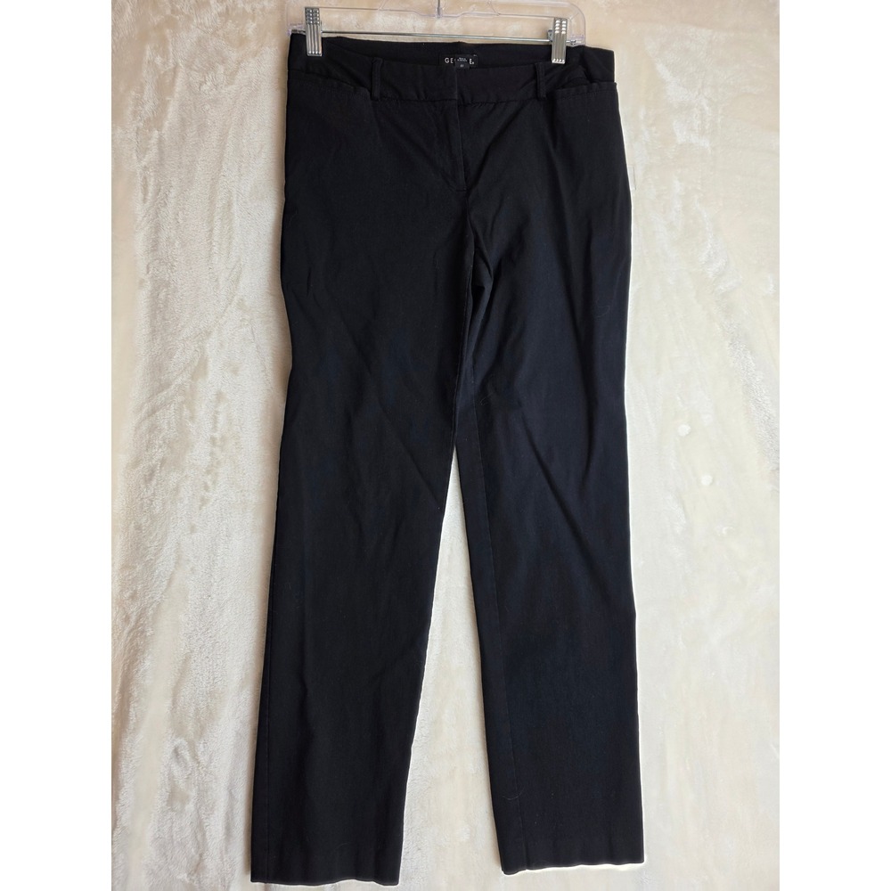 GEORGE Black Straight Leg Dress Pants Womens Size 8 Career Office